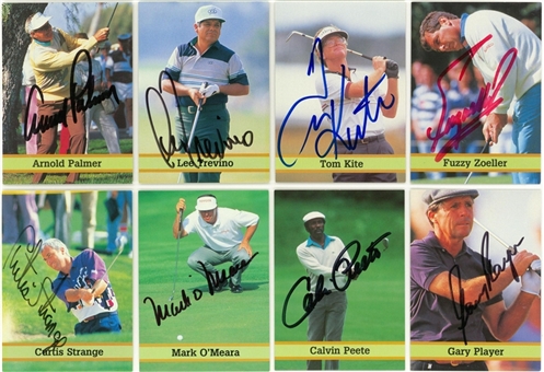 1993 Fax Pax "Famous Golfers" Signed Partial Set (26/40) (Beckett PreCert)